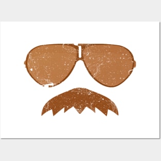 Da Bears - Ditka Mustache with Aviators Posters and Art